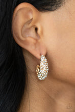 Load image into Gallery viewer, Paparazzi Earring - Glamorously Glimmering - Gold