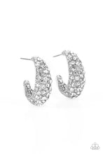 Load image into Gallery viewer, Paparazzi Earring - Glamorously Glimmering - White