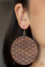 Load image into Gallery viewer, Paparazzi Earring - WEAVE Me Out Of It - Brown