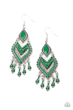 Load image into Gallery viewer, Paparazzi Earring - Dearly Debonair - Green