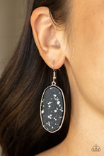 Load image into Gallery viewer, Paparazzi Earring - Stone Sculptures - Black