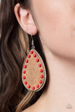 Load image into Gallery viewer, Paparazzi Earring - Rustic Refuge - Red