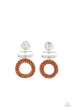 Load image into Gallery viewer, Paparazzi Earring - Woven Whimsicality - Brown