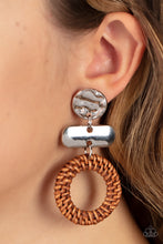Load image into Gallery viewer, Paparazzi Earring - Woven Whimsicality - Brown
