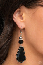 Load image into Gallery viewer, Paparazzi Earring - Defaced Dimension - Black