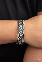 Load image into Gallery viewer, Paparazzi Bracelet - Rebel Runes - Black