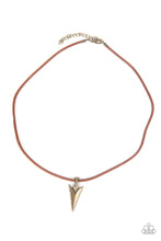 Load image into Gallery viewer, Paparazzi Necklace - Pharaohs Arrow - Brass