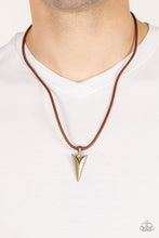 Load image into Gallery viewer, Paparazzi Necklace - Pharaohs Arrow - Brass