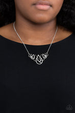 Load image into Gallery viewer, Paparazzi Necklace - Thunderstruck Teardrops - White