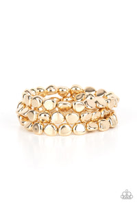 Paparazzi Bracelet - HAUTE Stone - Gold