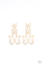 Load image into Gallery viewer, Paparazzi Earring - Flamboyant Flutter - Gold