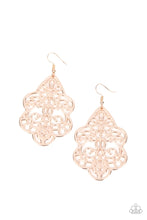 Load image into Gallery viewer, Paparazzi Earring - Festive Foliage - Rose Gold