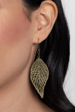 Load image into Gallery viewer, Paparazzi Earring - Leafy Luxury - Green