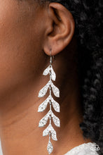 Load image into Gallery viewer, Paparazzi Earring - Lead From the FROND - Silver
