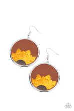 Load image into Gallery viewer, Paparazzi Earring - Sun-Kissed Sunflowers - Brown