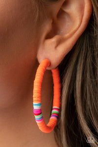 Paparazzi Earring - Colorfully Contagious - Orange