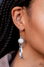 Load image into Gallery viewer, Paparazzi Earring - Standalone Sparkle - White