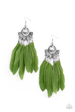 Load image into Gallery viewer, Paparazzi Earring - Plume Paradise - Green