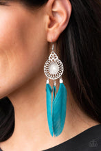 Load image into Gallery viewer, Paparazzi Earring - Pretty in PLUMES - Blue