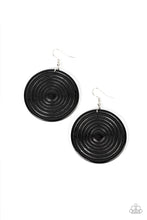 Load image into Gallery viewer, Paparazzi Earring - Caribbean Cymbal - Black