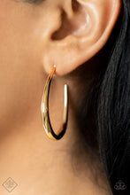Load image into Gallery viewer, Paparazzi Earring - CURVE Your Appetite - Gold