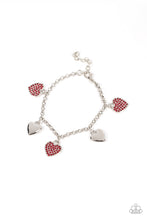 Load image into Gallery viewer, Paparazzi Bracelet - Lusty Lockets - Red