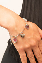 Load image into Gallery viewer, Paparazzi Bracelet - Lusty Lockets - Red