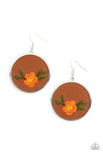 Load image into Gallery viewer, Paparazzi Earring - Prairie Patchwork - Orange