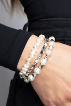 Load image into Gallery viewer, Paparazzi Bracelet - Shoreside Soiree - White