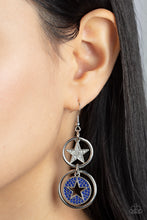 Load image into Gallery viewer, Paparazzi Earring - Liberty and SPARKLE for All - Blue