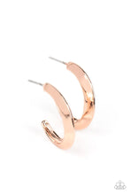 Load image into Gallery viewer, Paparazzi Earring - BEVEL Up - Rose Gold