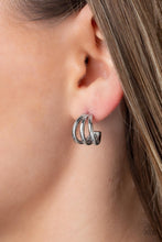 Load image into Gallery viewer, Paparazzi Earring - TRIPLE Down - Silver
