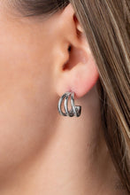 Load image into Gallery viewer, Paparazzi Earring - TRIPLE Down - Silver