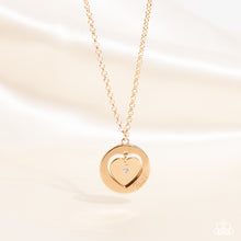 Load image into Gallery viewer, Paparazzi Necklace - Heart Full of Faith - Gold