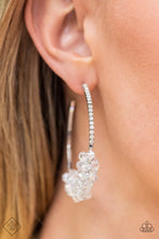 Load image into Gallery viewer, Paparazzi Earring - Bubble-Bursting Bling - White