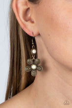 Load image into Gallery viewer, Paparazzi Earring - Free-Spirited Flourish - Brass