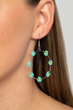 Load image into Gallery viewer, Paparazzi Earring - Dainty Daisies - Blue