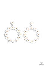 Load image into Gallery viewer, Paparazzi Earring - Daisy Meadows - White