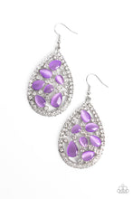 Load image into Gallery viewer, Paparazzi Earring - Cats Eye Class - Purple
