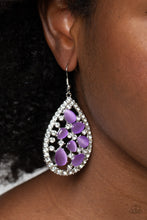Load image into Gallery viewer, Paparazzi Earring - Cats Eye Class - Purple