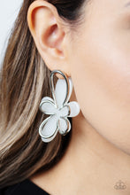 Load image into Gallery viewer, Paparazzi Earring - Glimmering Gardens - White
