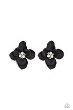 Load image into Gallery viewer, Paparazzi Earring - Jovial Jasmine - Black