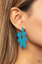 Load image into Gallery viewer, Paparazzi Earring - Flower Power Fantasy - Blue