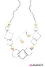 Load image into Gallery viewer, Paparazzi Necklace - Opulent Outlines - Yellow