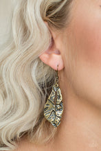 Load image into Gallery viewer, Paparazzi Earring - Cave Cavalier - Brass