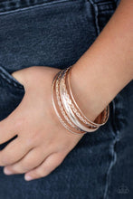 Load image into Gallery viewer, Paparazzi Bracelet - Trophy Texture - Rose Gold
