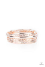 Load image into Gallery viewer, Paparazzi Bracelet - Trophy Texture - Rose Gold