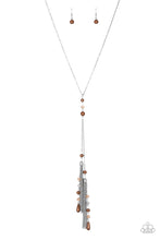 Load image into Gallery viewer, Paparazzi Necklace - Timeless Tassels - Brown