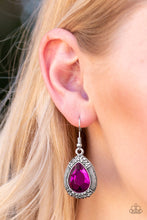 Load image into Gallery viewer, Paparazzi Earring - Grandmaster Shimmer - Pink