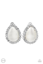 Load image into Gallery viewer, Paparazzi Earring - Downright Demure - White Clip-On
